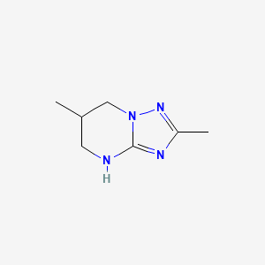 molecular formula C7H12N4 B15274744 2,6-Dimethyl-4H,5H,6H,7H-[1,2,4]triazolo[1,5-a]pyrimidine 