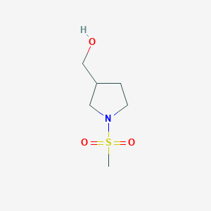molecular formula C6H13NO3S B1527475 (1-Methanesulfonylpyrrolidin-3-yl)methanol CAS No. 1247485-38-6