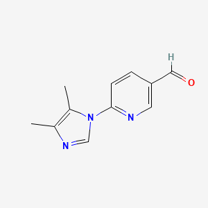 6-(4,5-Dimethyl-1H-imidazol-1-YL)pyridine-3-carbaldehyde