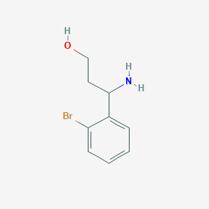 molecular formula C9H12BrNO B1527477 3-Amino-3-(2-bromophenyl)propan-1-ol CAS No. 171911-83-4