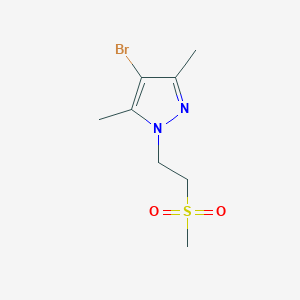 molecular formula C8H13BrN2O2S B1527479 4-溴-1-(2-甲磺酰基乙基)-3,5-二甲基-1H-吡唑 CAS No. 1247899-26-8