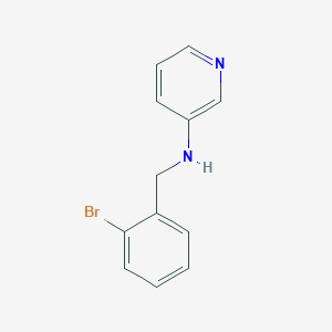 molecular formula C12H11BrN2 B15274803 N-[(2-bromophenyl)methyl]pyridin-3-amine 