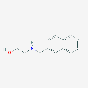 molecular formula C13H15NO B15274809 2-[(Naphthalen-2-ylmethyl)amino]ethan-1-ol 