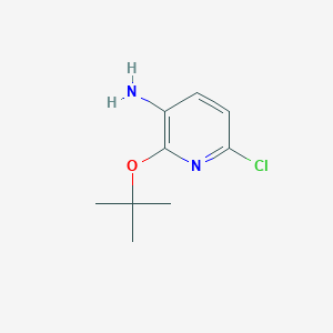 molecular formula C9H13ClN2O B15274827 2-(Tert-butoxy)-6-chloropyridin-3-amine 