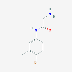 molecular formula C9H11BrN2O B15274835 2-amino-N-(4-bromo-3-methylphenyl)acetamide 