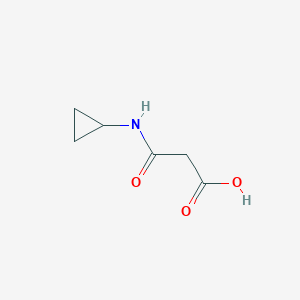 molecular formula C6H9NO3 B1527484 2-(Cyclopropylcarbamoyl)acetic acid CAS No. 1247436-33-4