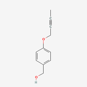 B1527485 [4-(But-2-yn-1-yloxy)phenyl]methanol CAS No. 1250387-44-0