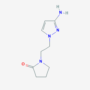 1-[2-(3-amino-1H-pyrazol-1-yl)ethyl]pyrrolidin-2-one