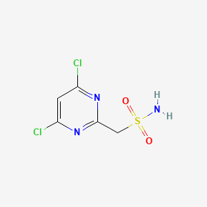 molecular formula C5H5Cl2N3O2S B15274878 (4,6-Dichloropyrimidin-2-yl)methanesulfonamide 