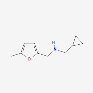 molecular formula C10H15NO B15274879 (Cyclopropylmethyl)[(5-methylfuran-2-YL)methyl]amine 