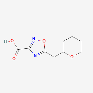 5-(Oxan-2-ylmethyl)-1,2,4-oxadiazole-3-carboxylicacid