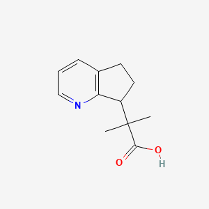 2-(6,7-Dihydro-5h-cyclopenta[b]pyridin-7-yl)-2-methylpropanoic acid