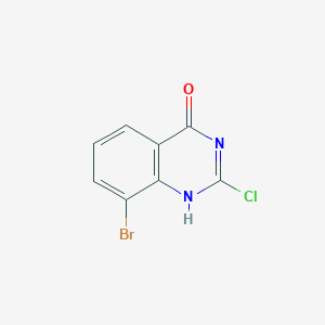 molecular formula C8H4BrClN2O B152749 8-溴-2-氯喹唑啉-4(3H)-酮 CAS No. 331647-04-2