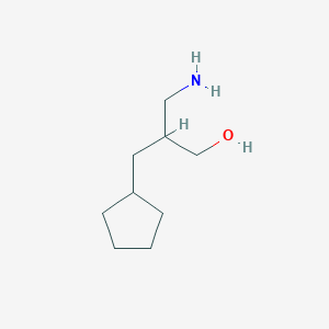 molecular formula C9H19NO B1527495 3-Amino-2-(cyclopentylmethyl)propan-1-ol CAS No. 1248717-01-2