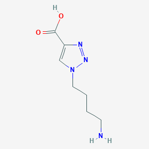 molecular formula C7H12N4O2 B15274955 1-(4-Aminobutyl)-1H-1,2,3-triazole-4-carboxylic acid 