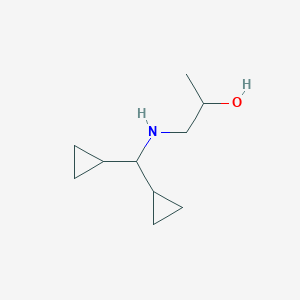 1-[(Dicyclopropylmethyl)amino]propan-2-ol