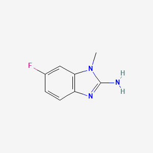 molecular formula C8H8FN3 B1527498 2-氨基-6-氟-1-甲基苯并咪唑 CAS No. 1248916-44-0