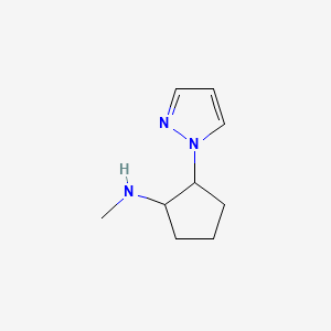 N-methyl-2-(1H-pyrazol-1-yl)cyclopentan-1-amine