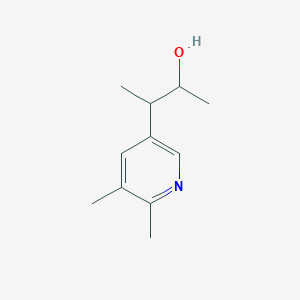 molecular formula C11H17NO B15275048 3-(5,6-Dimethylpyridin-3-yl)butan-2-ol 