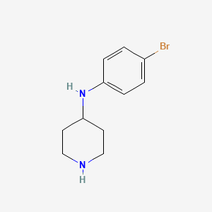 molecular formula C11H15BrN2 B1527505 N-(4-溴苯基)哌啶-4-胺 CAS No. 862652-46-8