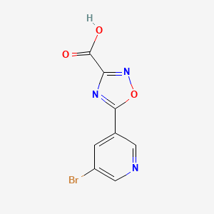 5-(5-Bromopyridin-3-yl)-1,2,4-oxadiazole-3-carboxylic acid