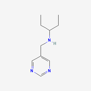 N-(pyrimidin-5-ylmethyl)pentan-3-amine