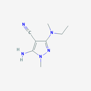 5-Amino-3-[ethyl(methyl)amino]-1-methyl-1H-pyrazole-4-carbonitrile