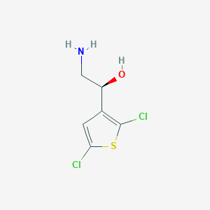 molecular formula C6H7Cl2NOS B15275085 (1S)-2-Amino-1-(2,5-dichlorothiophen-3-yl)ethan-1-ol 