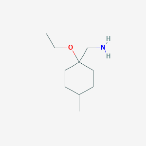 molecular formula C10H21NO B15275147 (1-Ethoxy-4-methylcyclohexyl)methanamine 