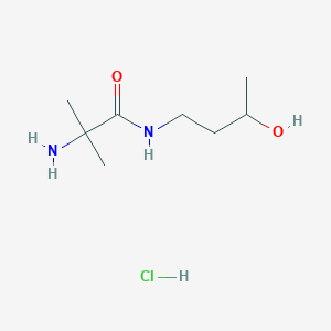 molecular formula C8H19ClN2O2 B1527517 2-Amino-N-(3-hydroxybutyl)-2-methylpropanamide hydrochloride CAS No. 1220019-00-0