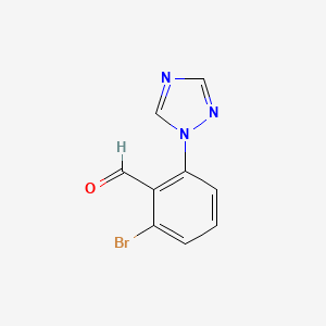 2-Bromo-6-(1H-1,2,4-triazol-1-yl)benzaldehyde