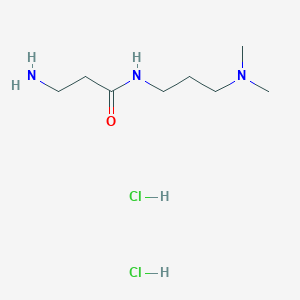 molecular formula C8H21Cl2N3O B1527520 3-Amino-n-[3-(dimethylamino)propyl]propanamide dihydrochloride CAS No. 1220029-46-8