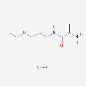 molecular formula C8H19ClN2O2 B1527521 2-氨基-N-(3-乙氧基丙基)丙酰胺盐酸盐 CAS No. 1246172-61-1