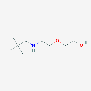 molecular formula C9H21NO2 B15275239 2-{2-[(2,2-Dimethylpropyl)amino]ethoxy}ethan-1-ol 