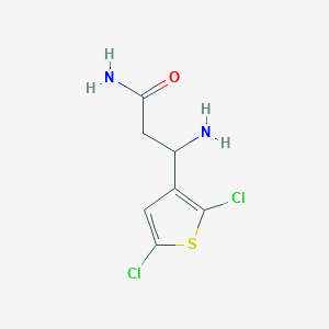 3-Amino-3-(2,5-dichlorothiophen-3-YL)propanamide