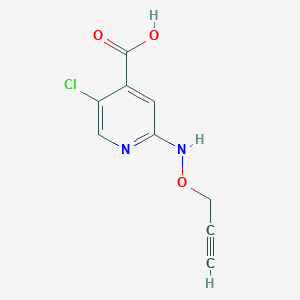 5-Chloro-2-[(prop-2-yn-1-yloxy)amino]pyridine-4-carboxylic acid