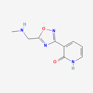 3-(5-((methylamino)methyl)-1,2,4-oxadiazol-3-yl)pyridin-2(1H)-one