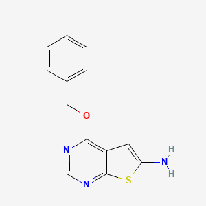 molecular formula C13H11N3OS B15275275 4-(Benzyloxy)thieno[2,3-d]pyrimidin-6-amine 