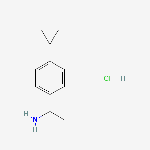 1-(4-Cyclopropylphenyl)ethan-1-amine hydrochloride