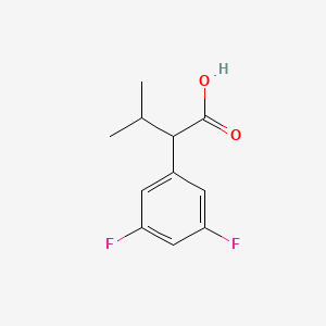 molecular formula C11H12F2O2 B15275310 2-(3,5-Difluorophenyl)-3-methylbutanoic acid 