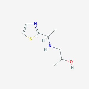 1-{[1-(1,3-Thiazol-2-yl)ethyl]amino}propan-2-ol