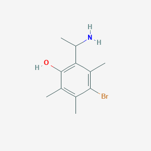 2-(1-Aminoethyl)-4-bromo-3,5,6-trimethylphenol