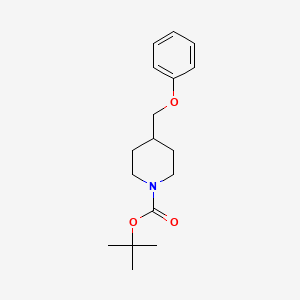 molecular formula C17H25NO3 B1527539 Tert-butyl 4-(phenoxymethyl)piperidine-1-carboxylate CAS No. 405272-71-1