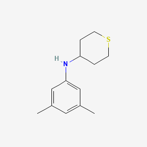 molecular formula C13H19NS B15275407 N-(3,5-dimethylphenyl)thian-4-amine 