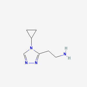 2-(4-cyclopropyl-4H-1,2,4-triazol-3-yl)ethan-1-amine