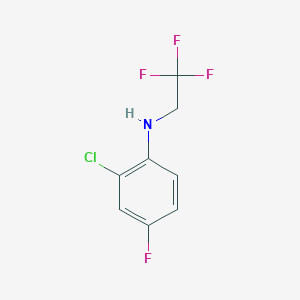 2-chloro-4-fluoro-N-(2,2,2-trifluoroethyl)aniline