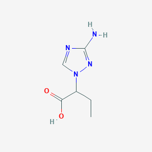 2-(3-Amino-1H-1,2,4-triazol-1-YL)butanoic acid