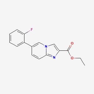 Ethyl 6-(2-fluorophenyl)imidazo[1,2-a]pyridine-2-carboxylate