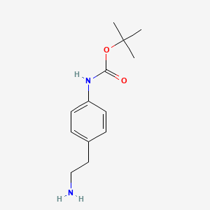 molecular formula C13H20N2O2 B1527560 tert-butyl N-[4-(2-aminoethyl)phenyl]carbamate CAS No. 457631-44-6