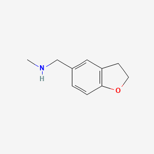 molecular formula C10H13NO B15275609 (2,3-Dihydro-1-benzofuran-5-ylmethyl)(methyl)amine 